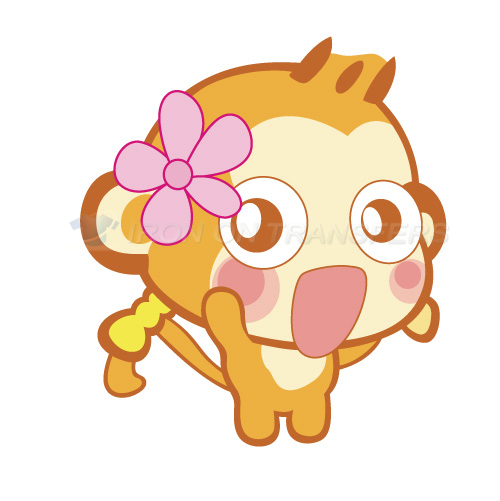 Monkey Iron-on Stickers (Heat Transfers)NO.8676
